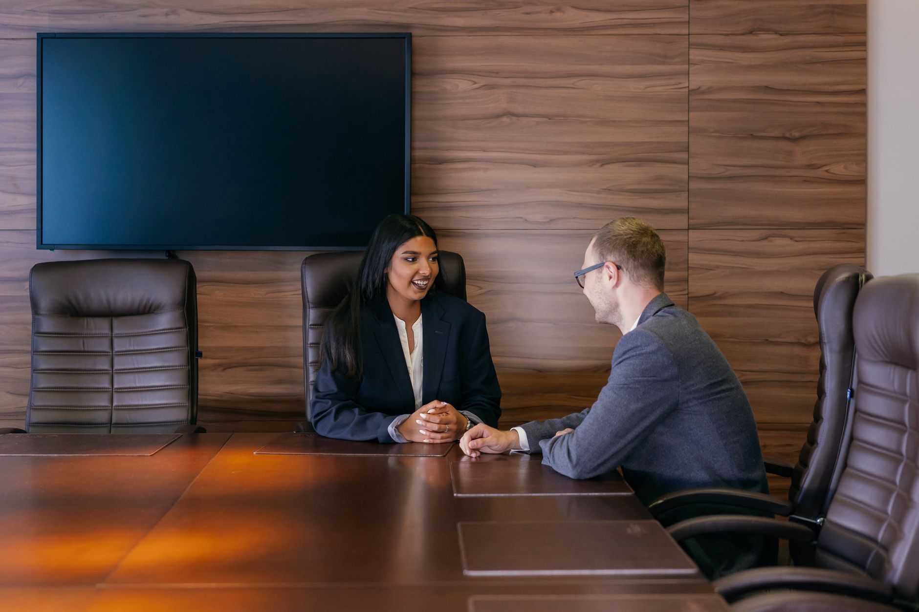 Corporate TV meeting room
